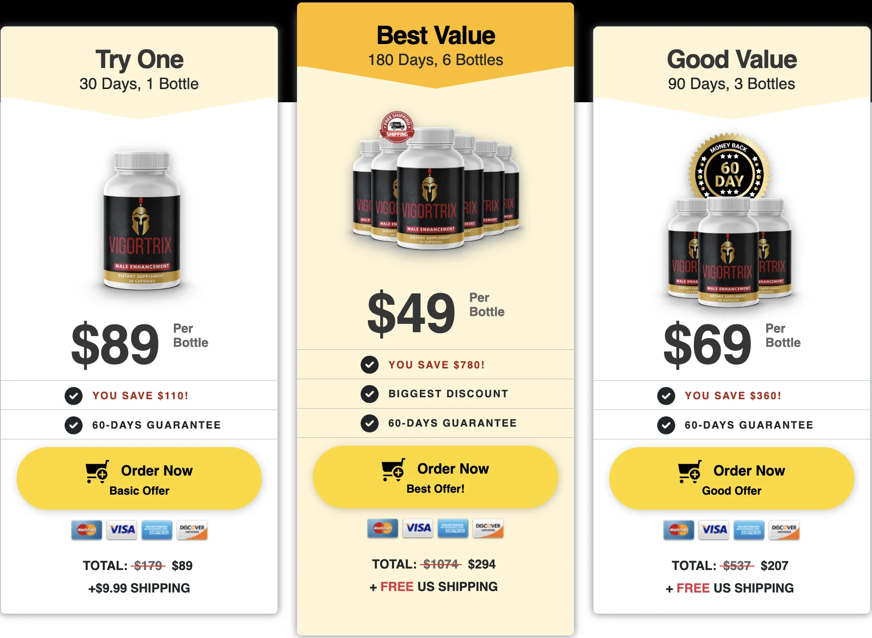 Buy Vigortrix 6 Bottles